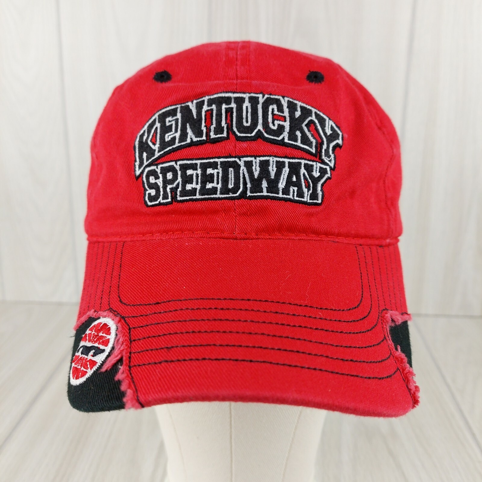 Smi Properties Kentucky Speedway Hat Mens Osfm Red Distressed Racing Cap